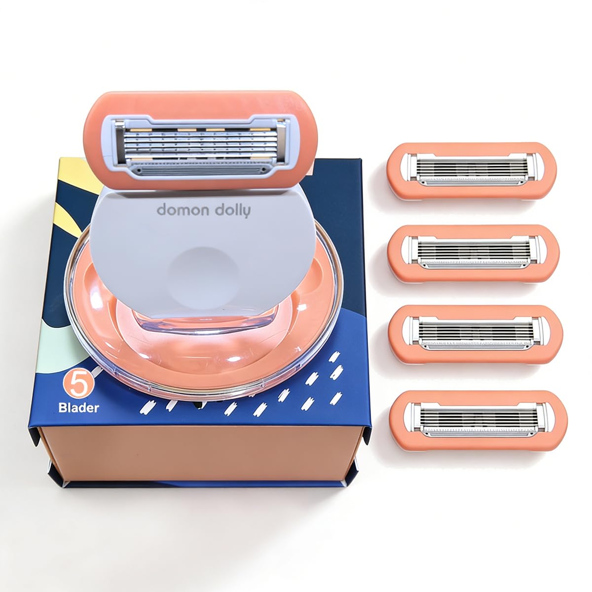 Women's 5-Blade Travel Razor - Compact Extra Smooth Shaving | Includes Handle & 5 Refills