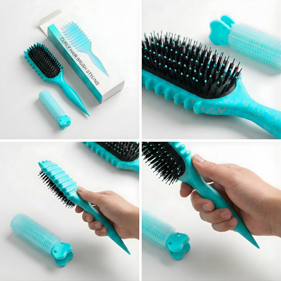 Ultimate Curl Defining Brush for Wet Curly Hair, Vented - Green