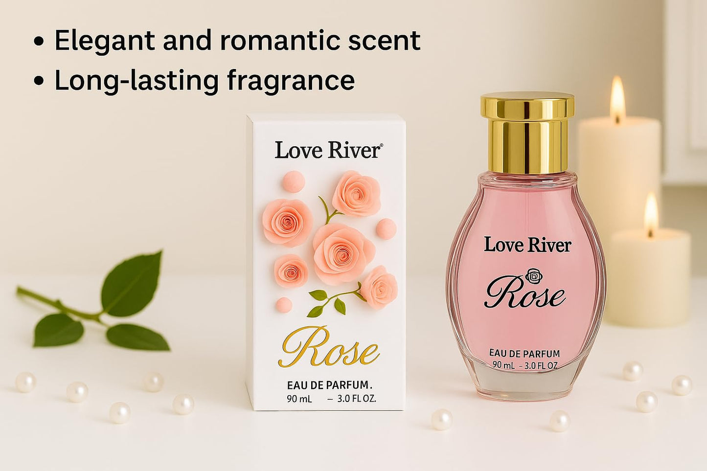 Women's Perfume, Luxurious Long Lasting Eau de Parfum for Ladies, Floral Fragrance with Bergamot, Peony, Lily of the Valley, 90mL, 3.0 FL.OZ.