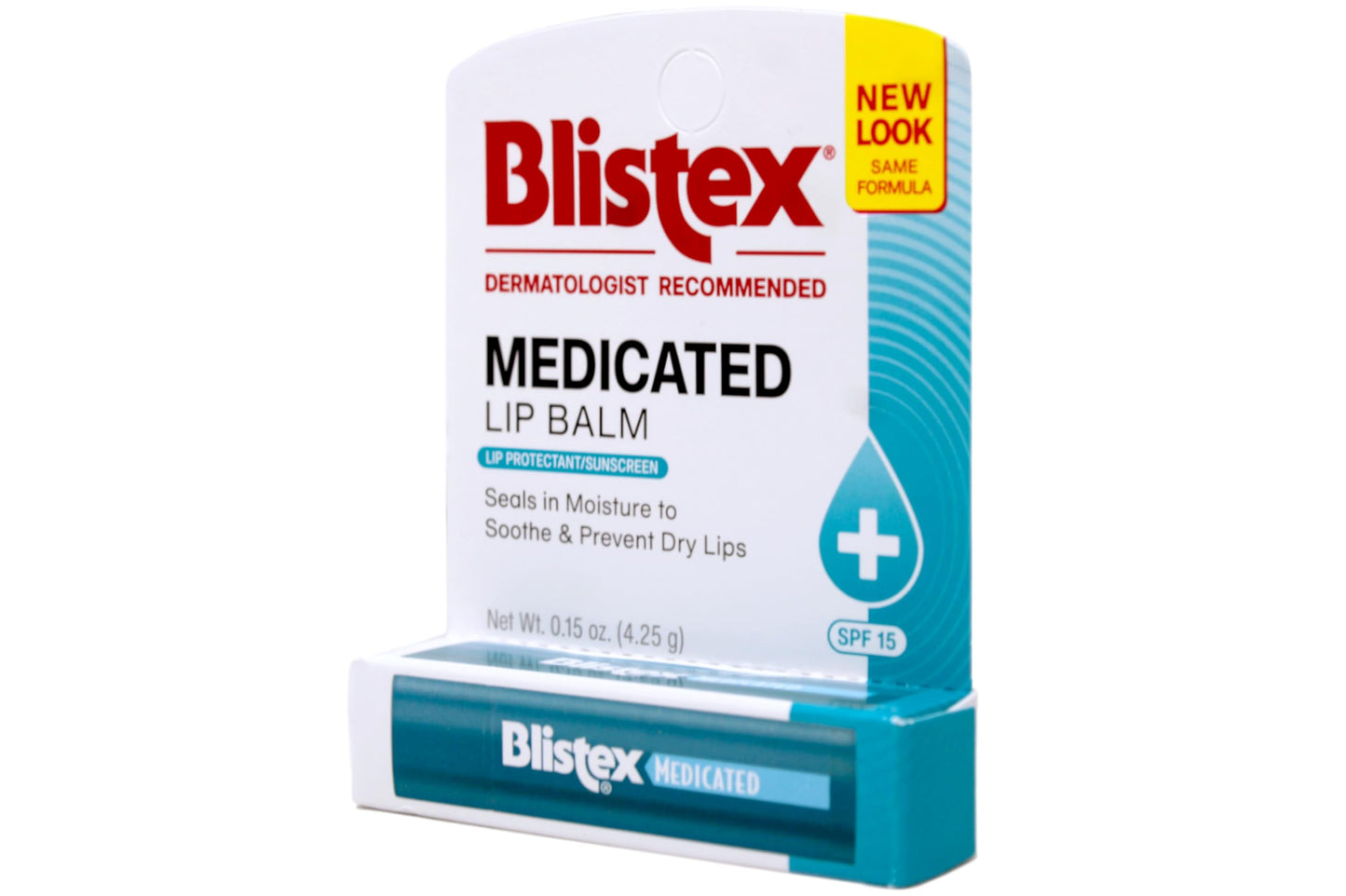 Blistex Medicated Lip Balm, Regular, SPF 15, Pack of 3