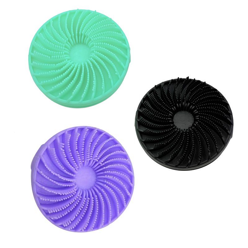NITOTECA 3-Pack Silicone Body Scrubber – Exfoliating Shower Brush for Sensitive Skin, Soft & Durable Body Scrubber for Gentle Cleansing and Relaxing Massage (Black + Teal + Purple)