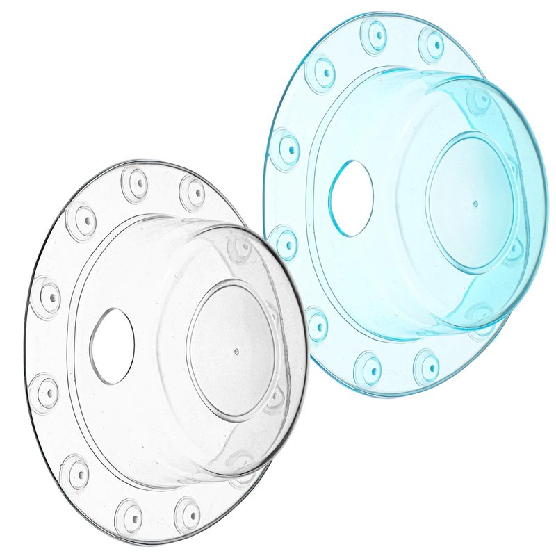 2 Pcs Bathtub Overflow Drain Cover Bathtub Stoppers 6.1 Inch Transparent & Green PVC Tub Overflow Drain Cover Plug for Deep Water Bath, Universal Fit for Tub Drains Hole