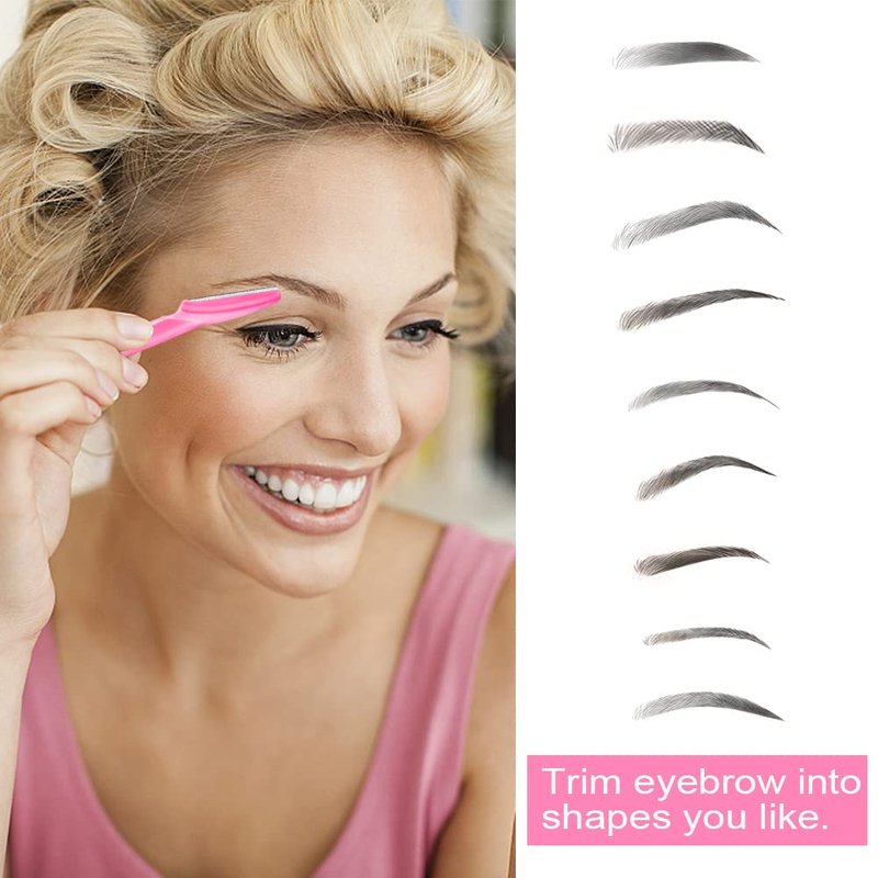 Eyebrow Razor - Multipurpose Face Shaver for Women & Men | 12 Pcs with Protective Cover