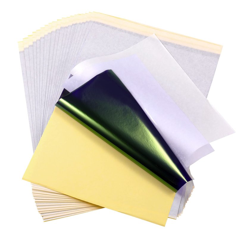 Keilend 100 Sheets Tattoo Transfer Paper - A4 Stencil Paper for Tattooing, Tattoo Thermal Papers with 4 Layers | Smudge-Proof, High Accuracy for Professional Use