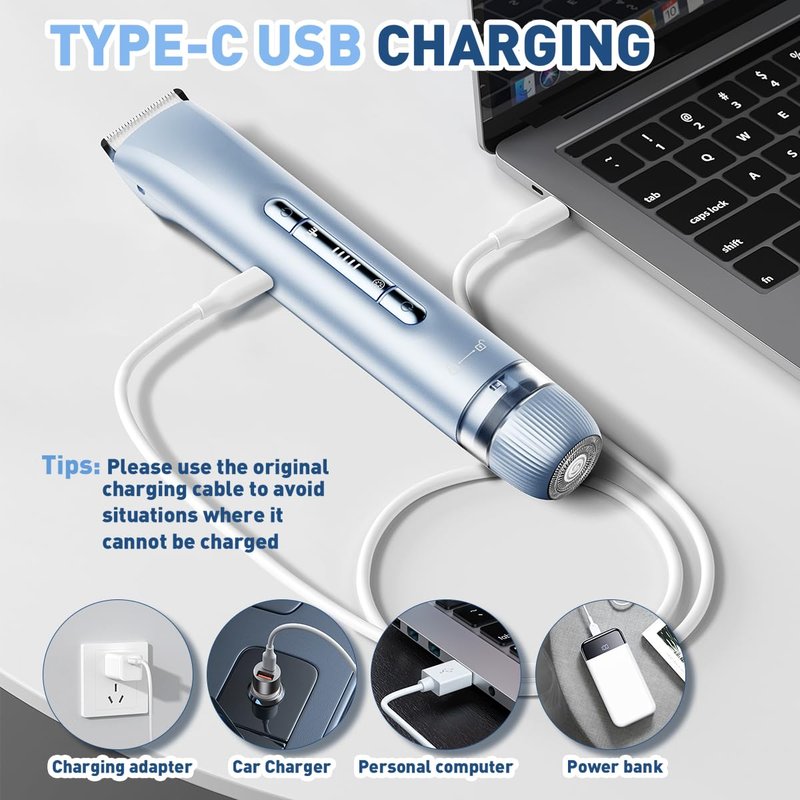 Bikini Trimmer for Women,2 in 1 Womens Electric Razors,Dual Head Shaver for Women Lady Facial Pubic Legs Private Area Body Hair,IPX7 Waterproof Wet & Dry