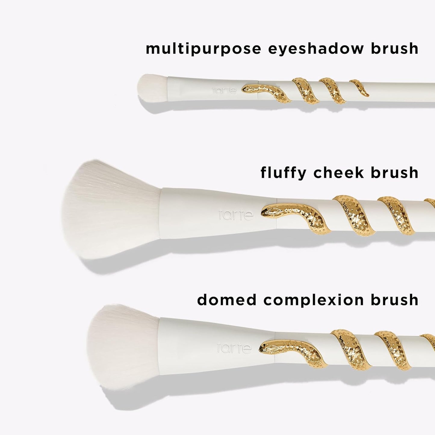 Tarte Secrets From The Amazon Brush Set - Vegan Makeup Brushes for Cheek, Eyeshadow & Complexion