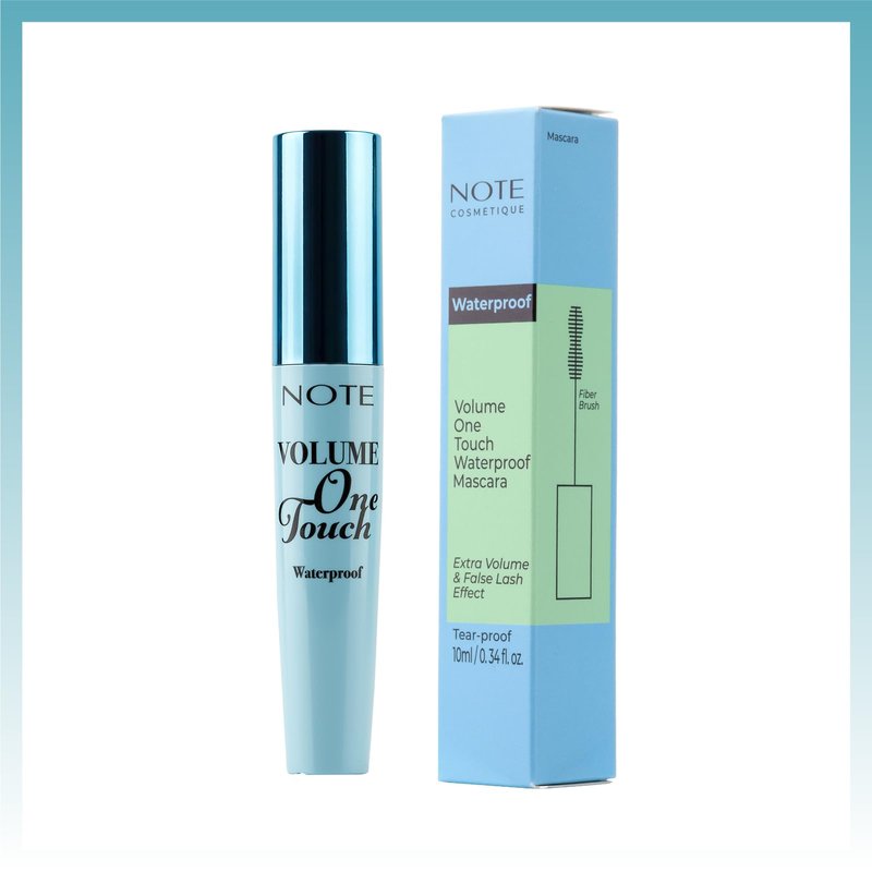 Note Cosmetique Volume One Touch Waterproof Mascara – Black Mascara for Volume and Length - Tear Proof Formula - 01 Black - 0.34 oz