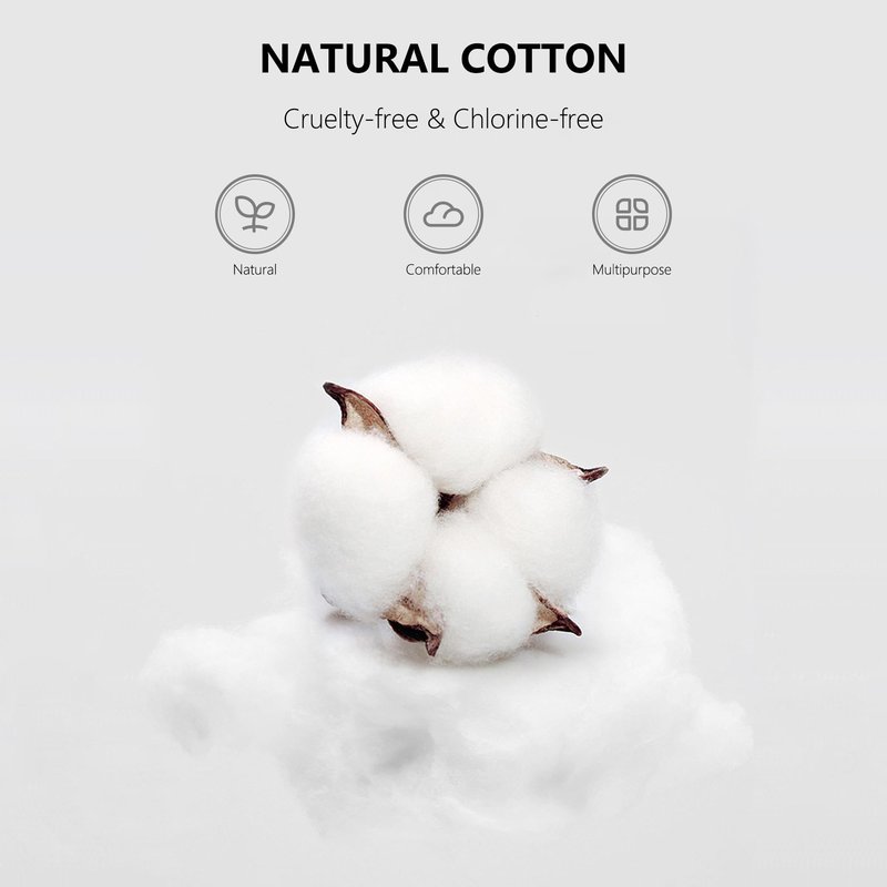 1000pcs Tiny Cotton Buds, with Round & Spiral, Suitable for Baby Ear Nose Clean,Cosmetics,Personal Hygiene