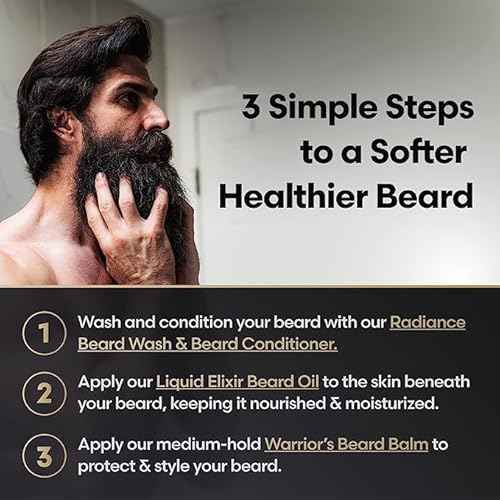 The Beard Struggle Beard Growth Kit for Men Essential Grooming Kit includes Balm, Oil, Wash, & Conditioner - Beard Grooming Kit for Men - Gold Collection - Hoenir's Poem
