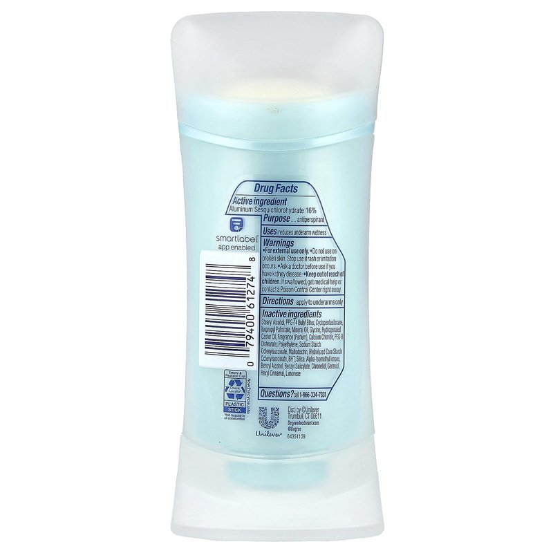 Degree Advanced, 72H Body Heat Activated™, Antiperspirant Deodorant, Stress Control, 2.6 oz (74 g)
