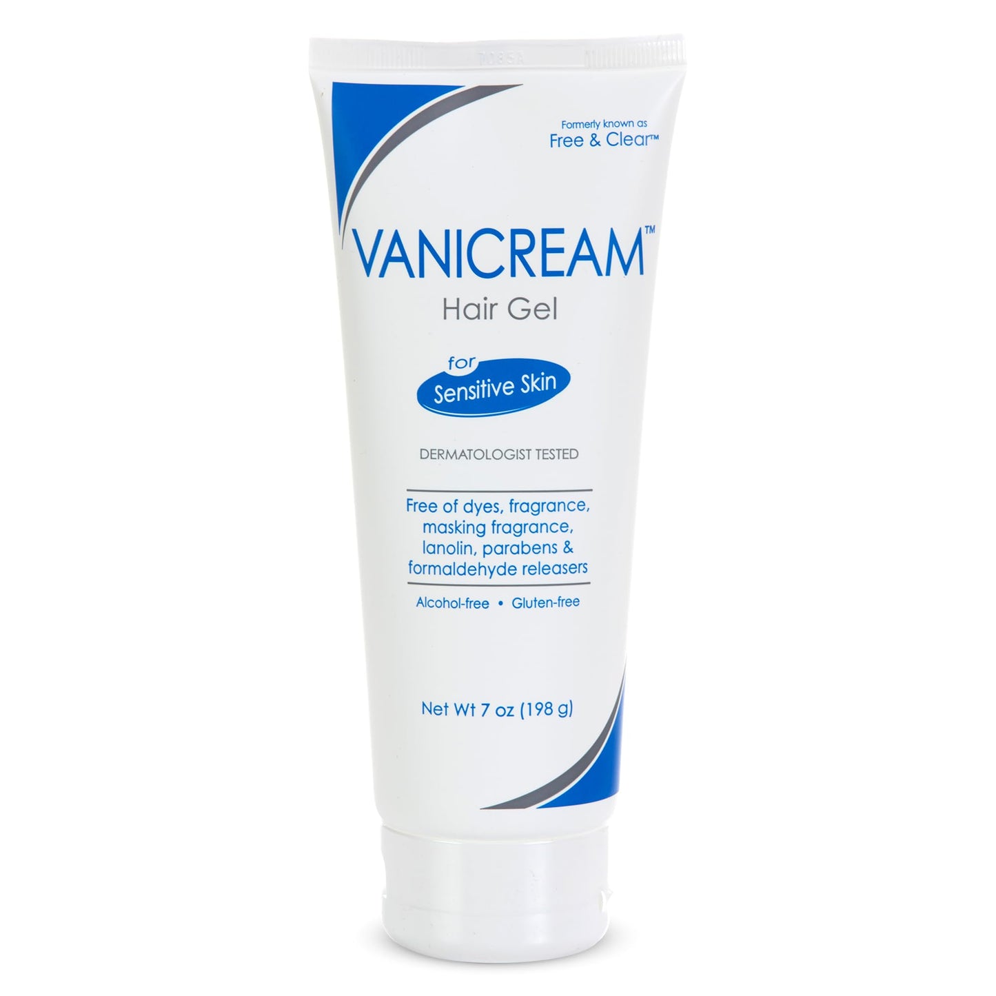 Vanicream Free & Clear Hair Styling Gel, Fragrance and Gluten Free, For Sensitive Skin, Unscented, 7 Oz