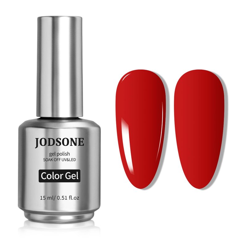 JODSONE Red Gel Nail Polish 1Pc 15ml Soak Off U V LED Gel Polish Nail Art Design Manicure Salon DIY At Home