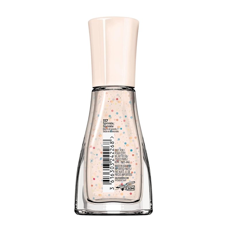 Sally Hansen Insta-Dri Nail Polish - City Chic Collection, Sprinkle | Fast-Drying, 0.31 Fl Oz (Pack of 2)