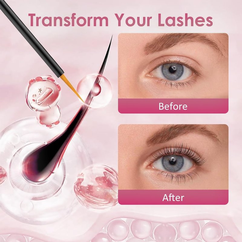 Lash Growth Serum, Thicker, Fuller Natural Lashes, Cruelty Free, Made in USA - 5ml