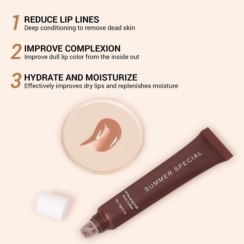 Lip Butter Balm Kit – Hydrating & Nourishing Tinted Lip Balm with Shea Butter & Avocado Oil – Lightweight, Non-Sticky, Glossy Lip Care for Soft & Smooth Lips