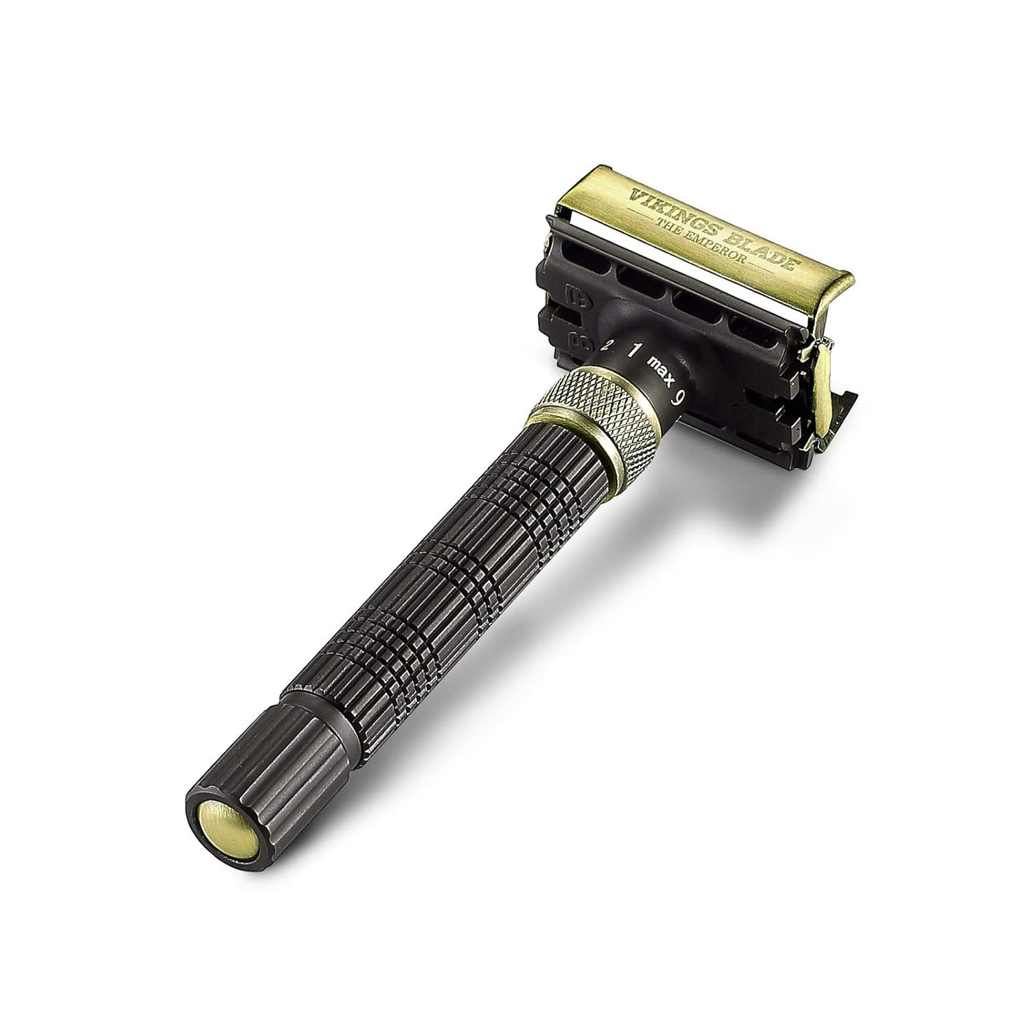 VIKINGS BLADE Adjustable Double Edge Safety Razor - Eco-Friendly, Reusable Design | Luxury Case Included