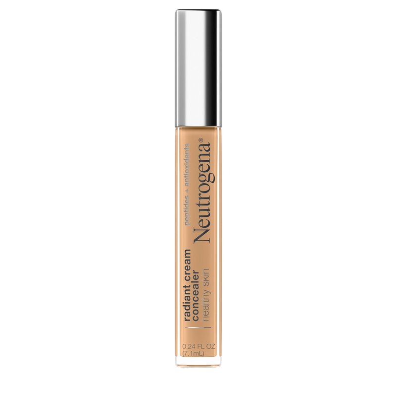 Neutrogena Healthy Skin Concealer - Radiant Brightening Cream with Peptides & Vitamin E | Hazelnut Medium 01, 0.24 oz