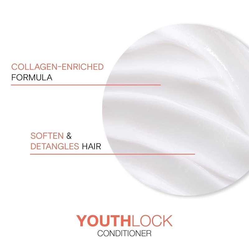 Joico YouthLock Conditioner Formulated with Collagen | Youthful Body & Bounce | Soften and Detangle Hair | Boost Shine