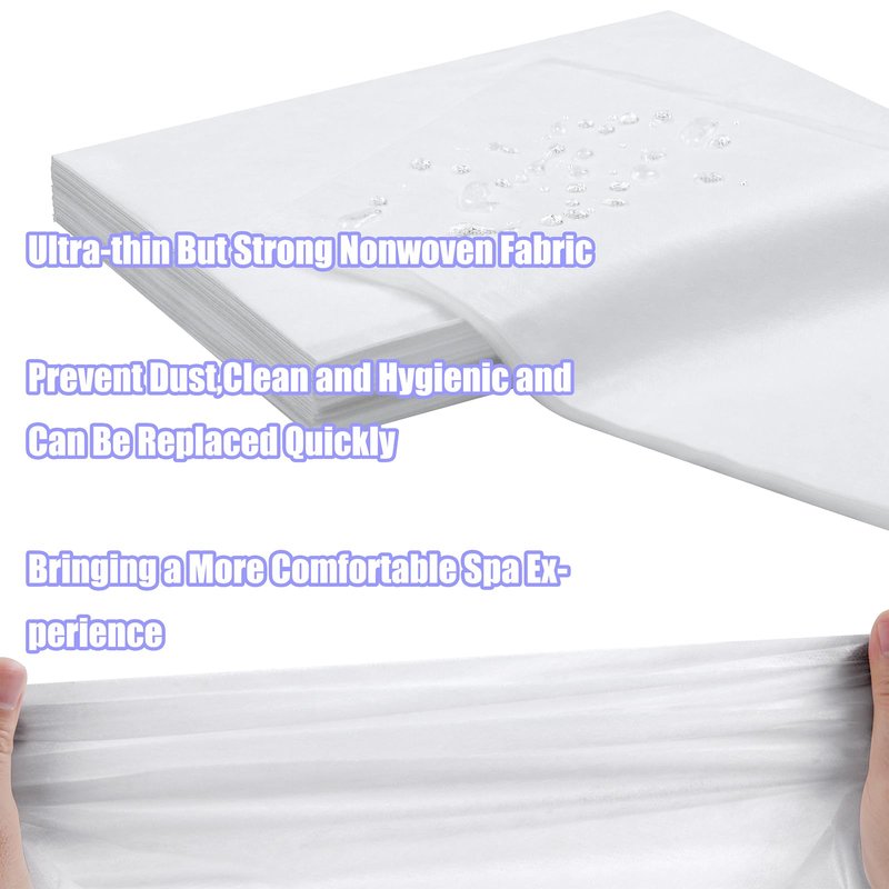 MVSUTA 800 Pieces White Disposable Bed Sheets Non-Woven Fabric SPA Table Sheet Bed Cover for Massage Beauty Tattoos,31'' x 71''