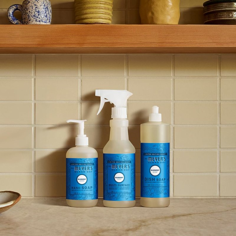 MRS. MEYER'S CLEAN DAY Hand Soap, Blueberry Scent, 12.5 Fl Oz Bottle