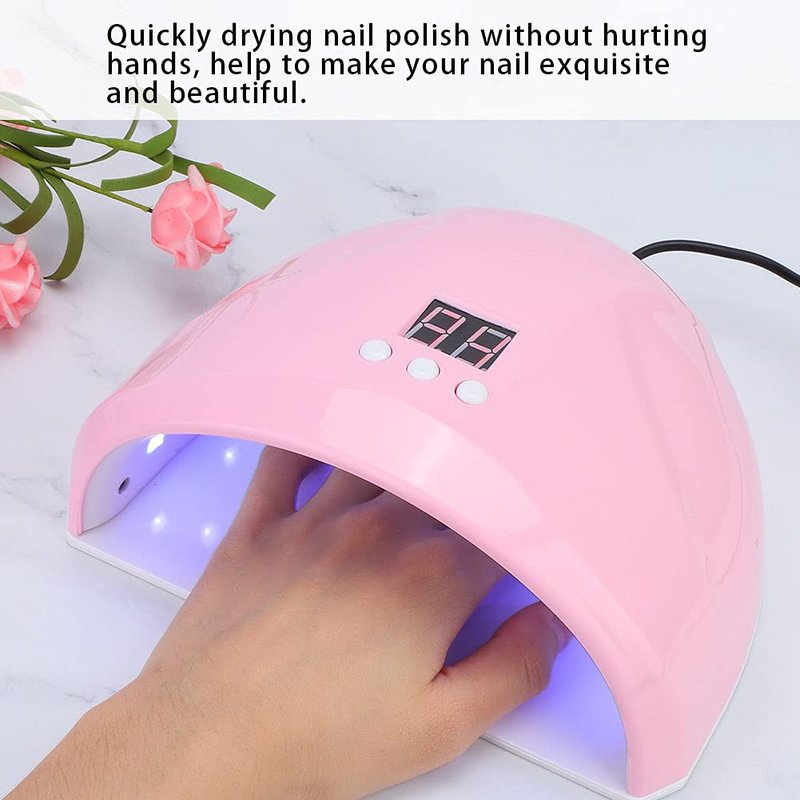 LED Nail Polish Dryer Lamp - 36W Intelligent Quick Drying Curing Machine with Automatic Sensor & LCD Display