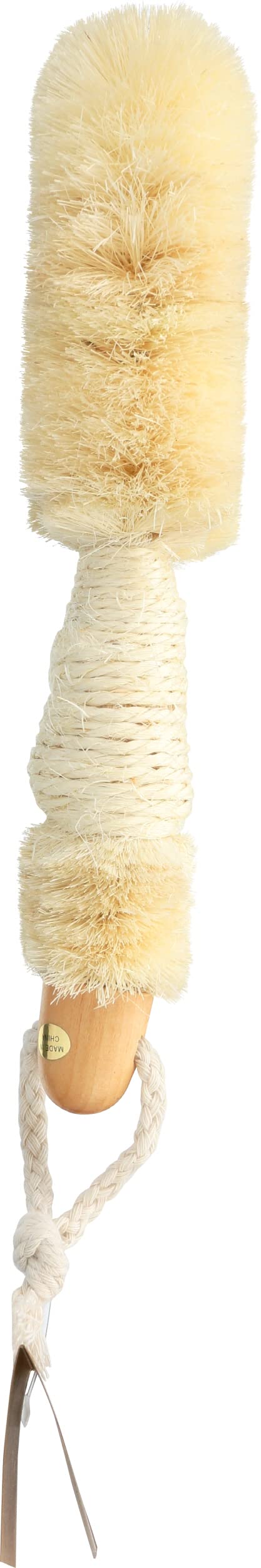Baudelaire Sisal Bath Brush for Shower - 9 in - Traditional Japanese-Style Loofah Brush for Excellent Body Exfoliation - Essential Back Scrubber That Freely Removes Dead Cells.