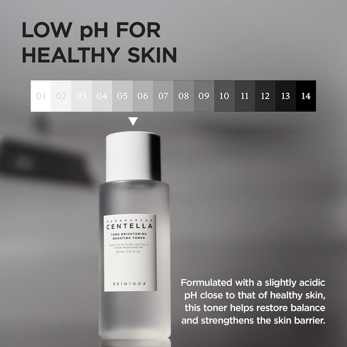 SKIN1004 Tone Balancing Boosting Toner, Korean Face Toner for Uneven Skin Tone, Centella Toner with Niacinamide & MadeWhite, Gentle Exfoliating, Radiant Skin, Korean Skin Care, 7.10 fl.oz / 210ml
