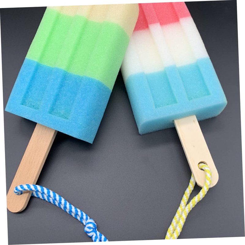 3pcs Bath Flower for Infants Elastic Hair Ties Bathing Accessories Body Shower Sponge Shower Sponge for Body Loofah Popsicle Ice Cream Wooden Shower Head Child Brush