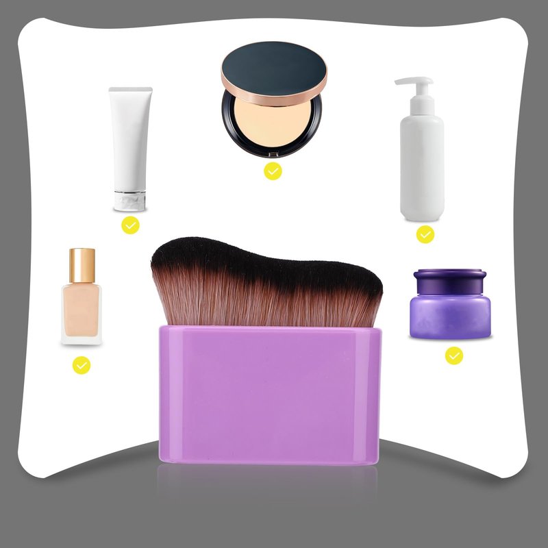 Self Tanning Brush, Self Tanner Brush Foundation Body Makeup Brushes Tan Brushes for Face (Purple)