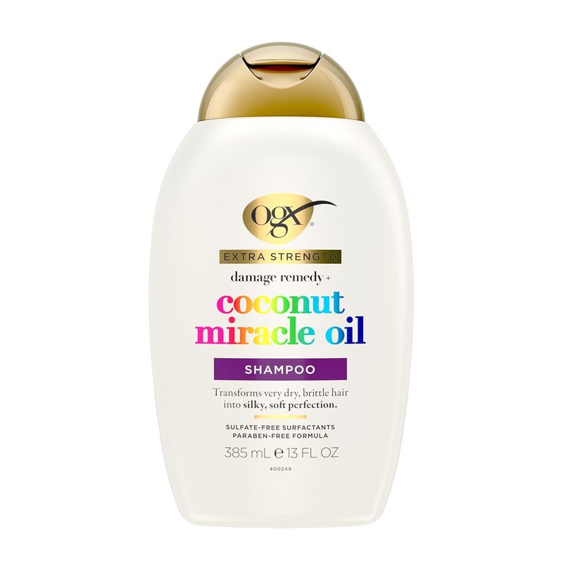 OGX Extra Strength Shampoo - Damage Remedy + Coconut Miracle Oil for Dry, Frizzy Hair | 13 Fl Oz
