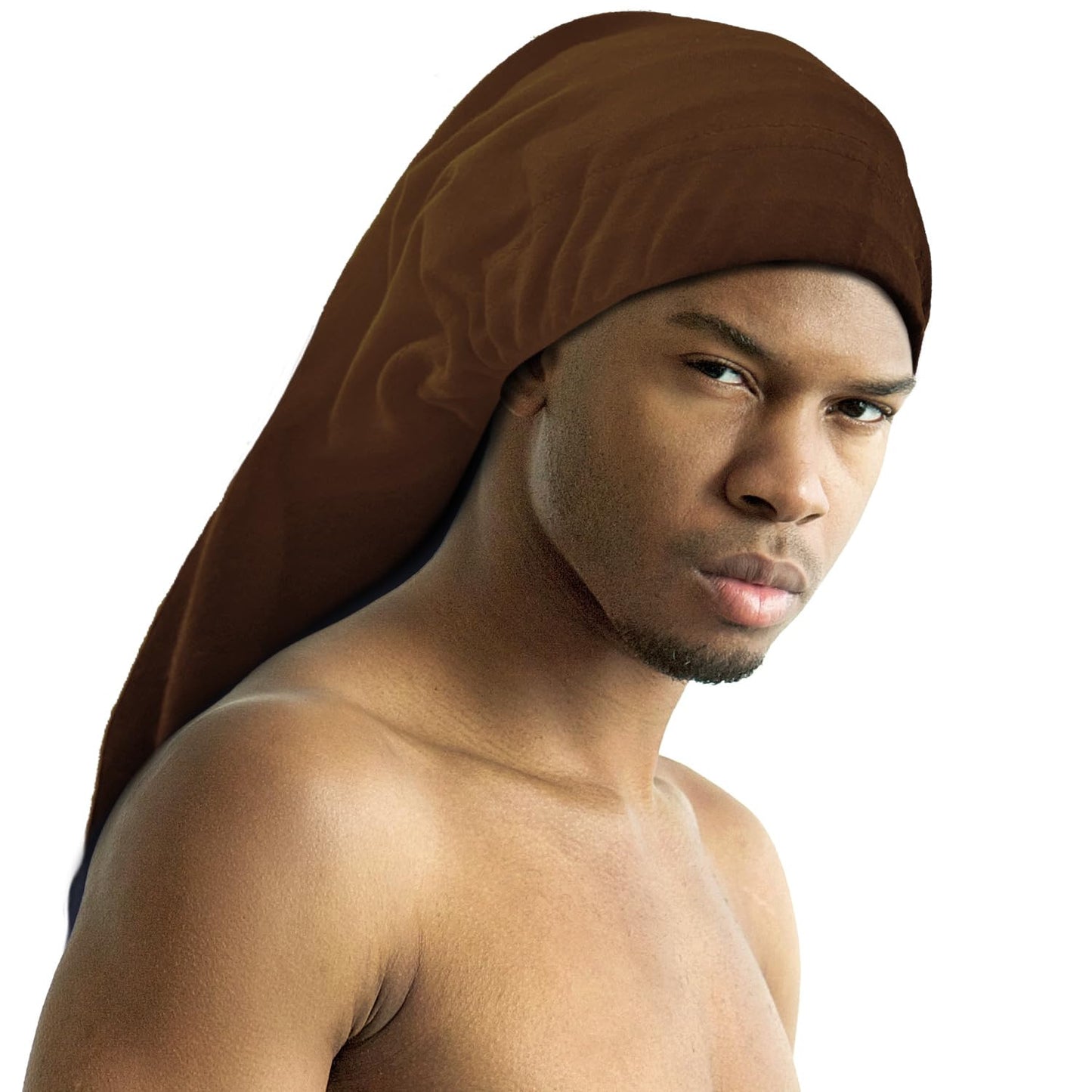 Titan Satin Lined 27" Dreadlock Cap | Long Hair Protection Skull Cap for Men | Comfortable Beanie for Locs