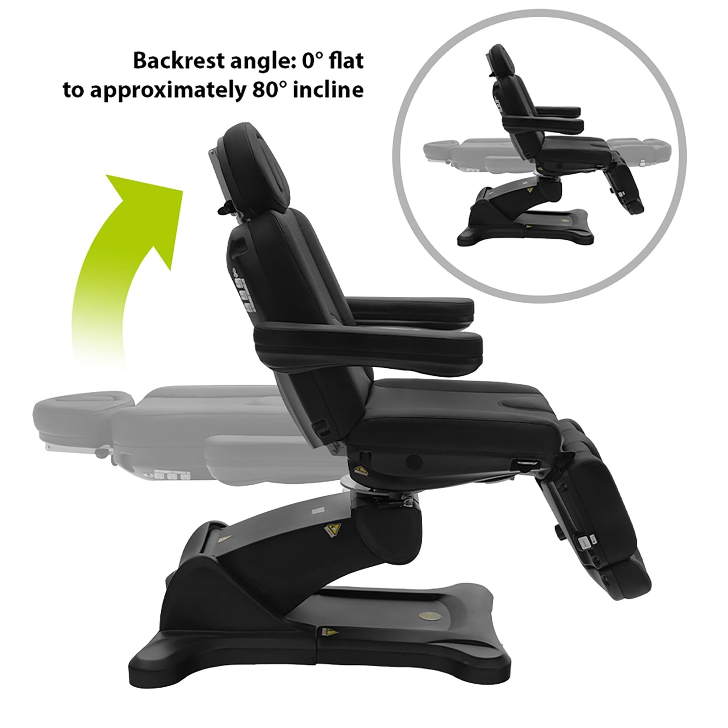SKINACT Malibu Electric Medical Spa Treatment Table Black