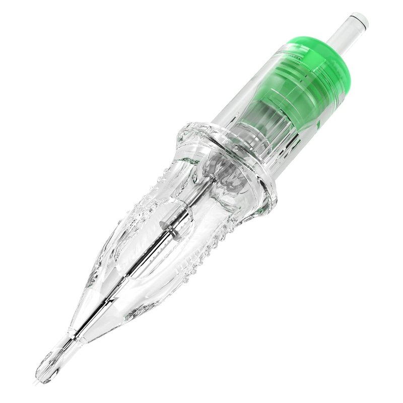 Dragonhawk Tattoo Needle Cartridges - 20PCS Disposable 1211RS Round Shader Tattoo Needles with Membrane, Professional Cartridge Needles for Shading Work, Compatible with All Rotary Pen Tattoo Machines