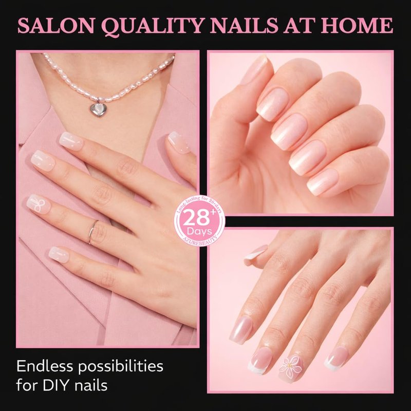 Extra Short Square Nail Tips - 600pcs Pre-Etched Soft Gel Acrylic Fake Nails | Half Matte Full Cover Clear Press-On Extensions for DIY Manicure