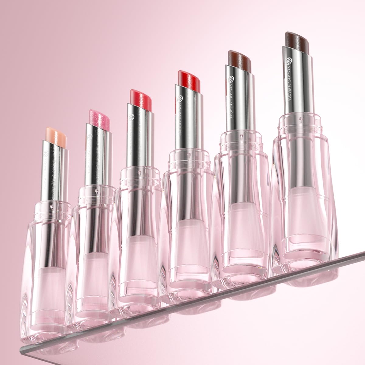 YOUNG VISION Tinted Lip Balm & Hydrating Lipstick - 8-Hour Moisture Lock Satin Finish, Warm Caramel Nude, Zero Greasy Residue, Cruelty-Free Lip Care, Warm Caramel