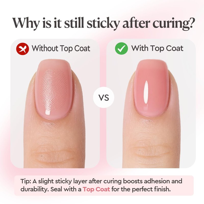 AzureBeauty Builder Gel for Nails, 18ml 7-in-1 Jelly Peach Self-Leveling Nail Strengthener for beginners, UV/LED Soak Off Builder Gel for Apex, Extension, Overlay & Rhinestone, Base & Top Coat Needed