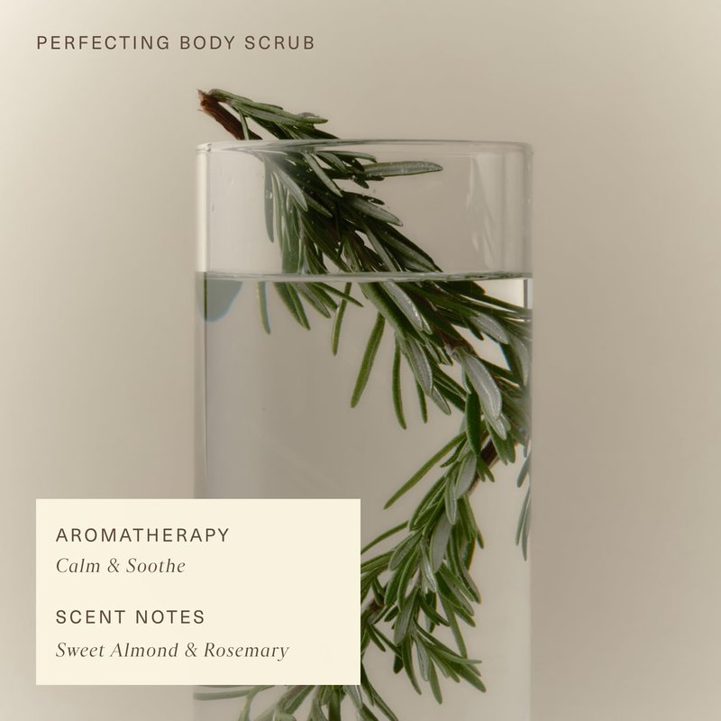 Oak Essentials Perfecting Body Scrub, Gentle Exfoliating Sugar Scrub with Coconut Oil, Argan Oil and Shea Butter, Hydrating Body Polish for Silky, Radiant Skin, 7.1 Oz