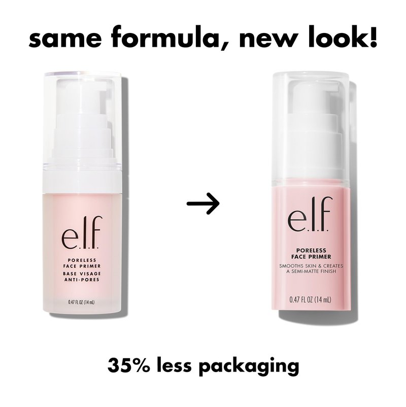 e.l.f. Poreless Face Primer, Skin-Smoothing Matte Makeup Base, Minimizes Pores & Fine Lines, Long-Lasting Foundation Primer with Tea Tree & Vitamins A & E, Vegan & Cruelty-Free