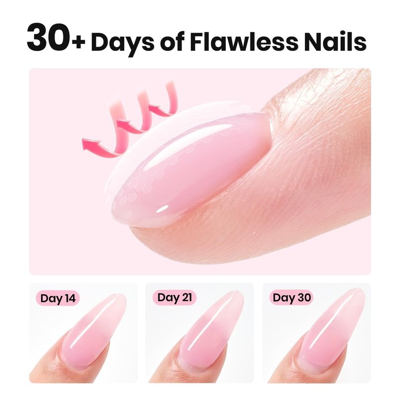 Beetles Builder Gel with Nail Art Brush,Blush Air-Clear & Pink Building Gel,8 in 1 for Nails Extension & Apex Strengthening, Thickening Weak Nails,DIY UV Nail at Home for Beginners