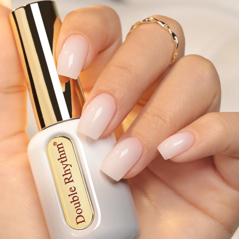 Milky White Gel Polish - Hema Free 0.50 OZ Translucent UV Jelly for DIY Nail Art | 15 ML