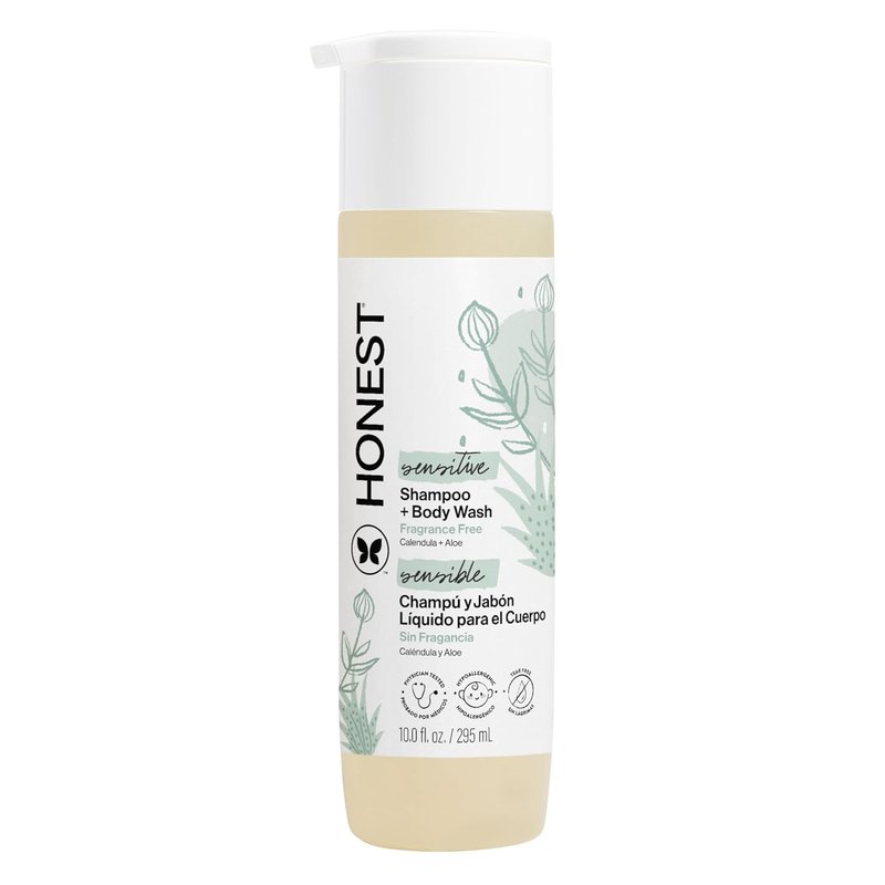 Honest Company 2-in-1 Baby Shampoo & Body Wash - Fragrance-Free, Tear-Free, Hypoallergenic, 10 fl oz