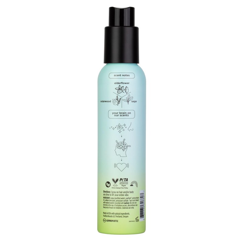 Pacifica Hair Mist Perfume & Full Body Spray for Women - Montana Sky Body Mist Fragrance w/Cedarwood, Elderflower, Black Pepper, Sage & Sandalwood Clean Beauty Alcohol-Free, Vegan & Cruelty-Free 5 oz