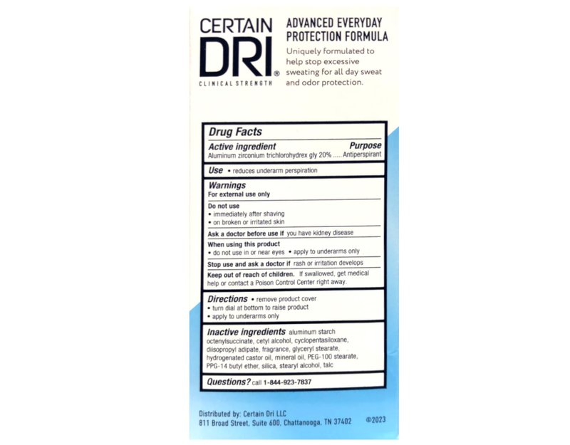 Certain Dri A.M. Underarm Refresher-2.6 oz, (Pack of 4)