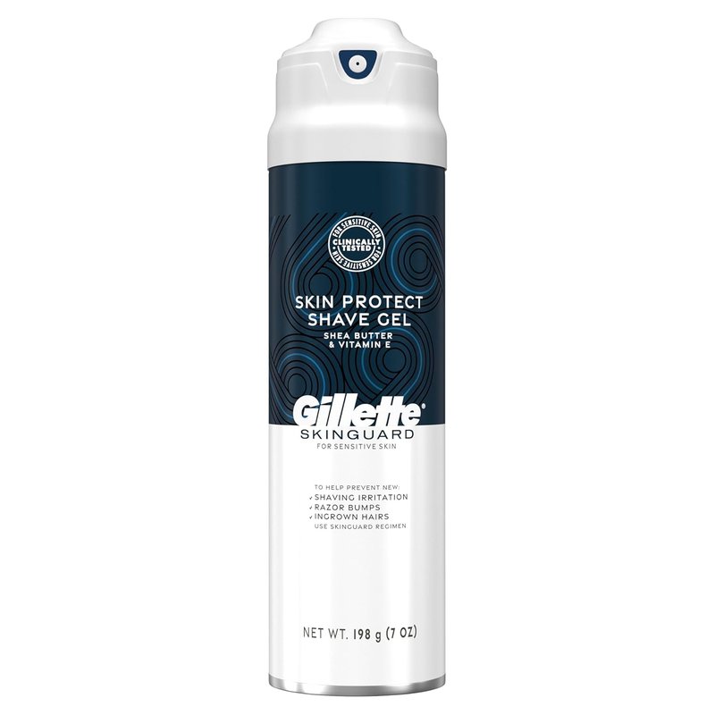 Gillette Shave Gel for Men - SkinGuard Formula with Shea Butter & Vitamin E | 7 oz