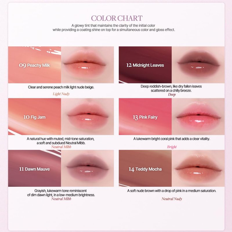 Glowy Tint Lip Stain - Long-Lasting High Shine Gloss in Teddy Mocha | Glass-Like Finish