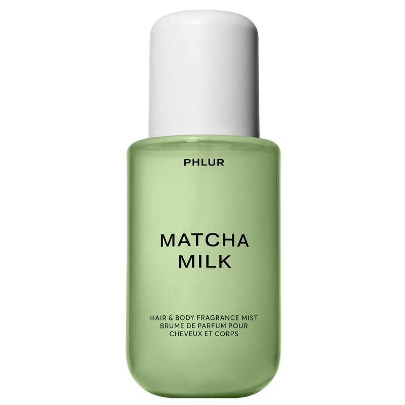 PHLUR Matcha Milk Body Mist, 8 Fl Oz - Hair and Body Perfume for Women, Bergamot, Matcha & Cream Perfume Body Spray with Vanilla, Amber and Musk Fragrance