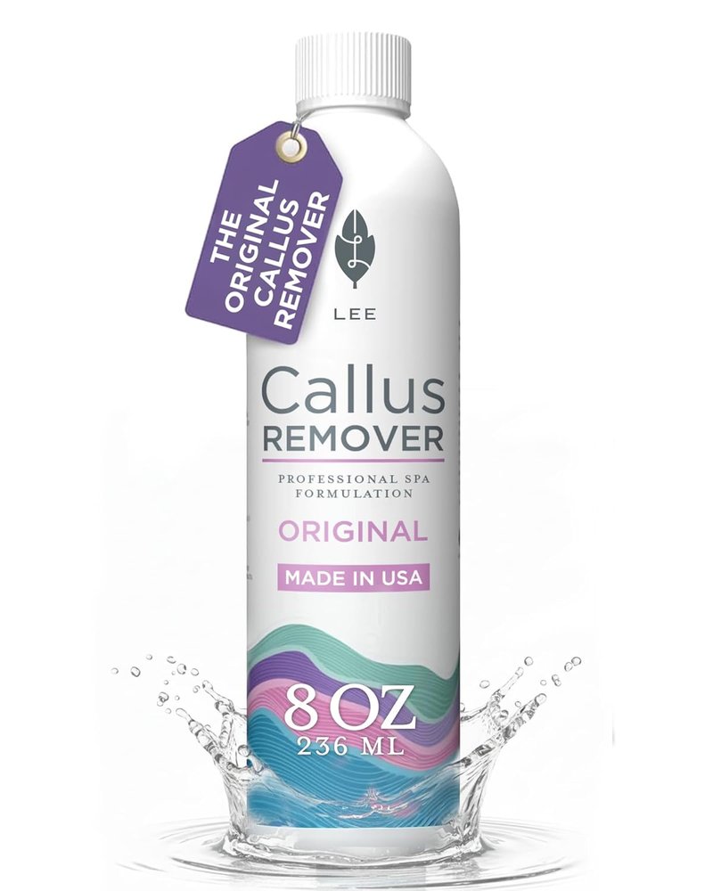 **Lee Beauty 8oz Professional Gel Callus Remover - Fast-Acting Formula for Cracked Heels & Dead Skin**