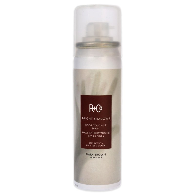 R+Co Bright Shadows Root Touch up Spray, Dark Brown, 1.5 Oz