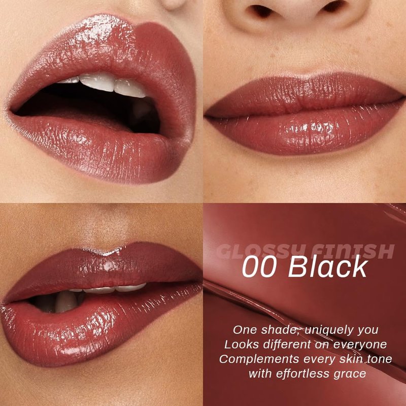 evpct Brown Honey Lipstick Tinted Lip Balm, Moisturizing Tinted Lip Oil Stick Lipstick for Older Women, Sheer Lightweight Hydrating Nourishing Shine Glossy Tinted Lip Color Gloss Tint Stain, 00 Brown