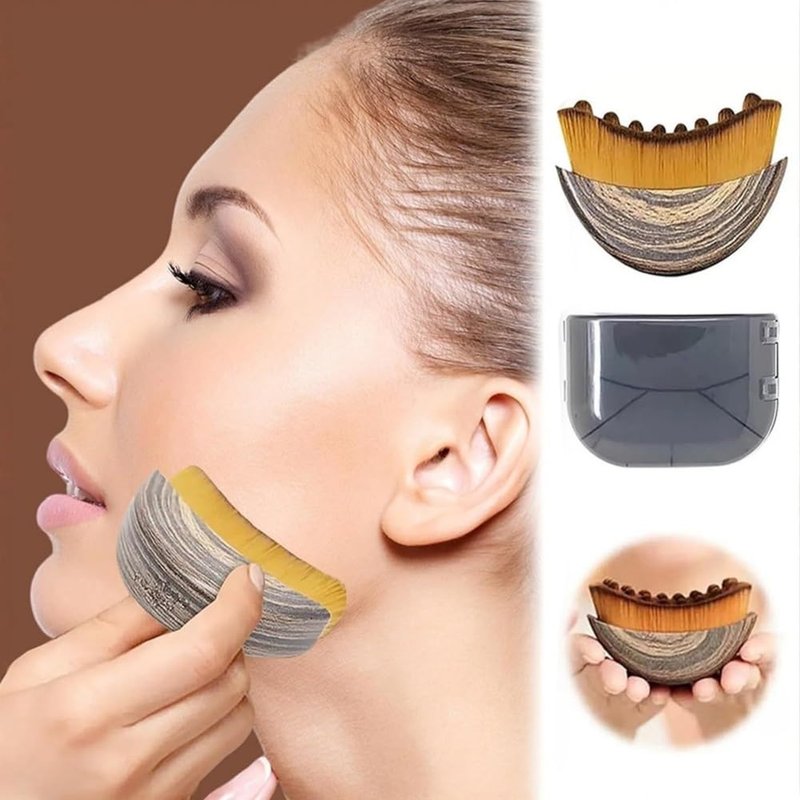JBSZTH 2-Pack Lymphatic Contour Face Brush, Lymphatic Drainage & Contour Face Massage Brush Set for Gua Sha, Puffiness Reduction, Glowing Skin, Gentle Daily Facial and Body Massage Tool